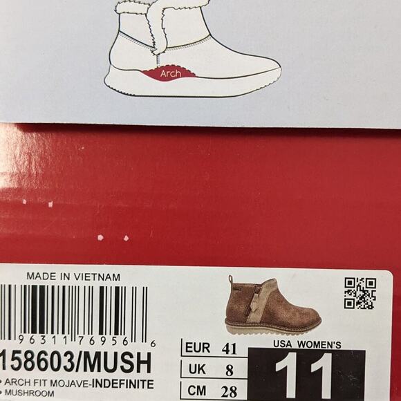 Skechers Arch Ft Mojave Ankle Boots, Mushroom, Women's 11 - Picture 7 of 7